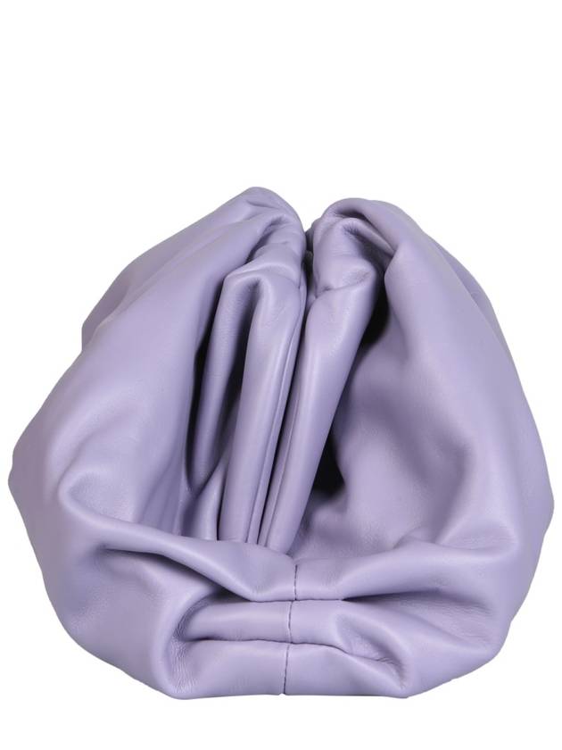 Bottega Veneta Napa Pouch Dumpling Clutch Bag Purple