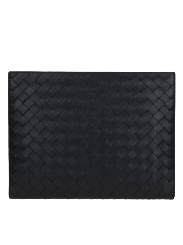 Bottega Veneta Medium Intrecciato Document Case Black