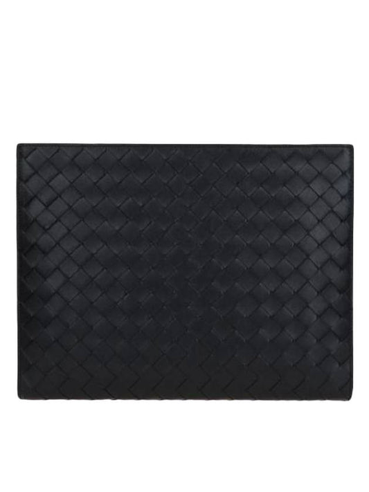 Bottega Veneta Medium Intrecciato Document Case Black