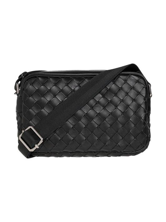 Bottega Veneta Classic Intrecciato Small Camera Cross Bag Dark Green
