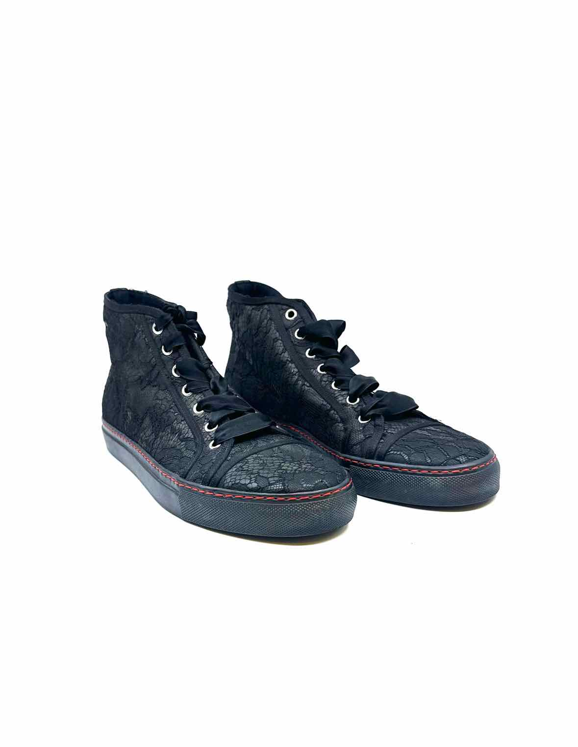 VALENTINO Size 8 Black Sneakers