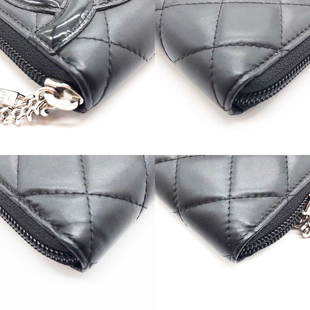 Chanel Leather Round Zipper Wallet