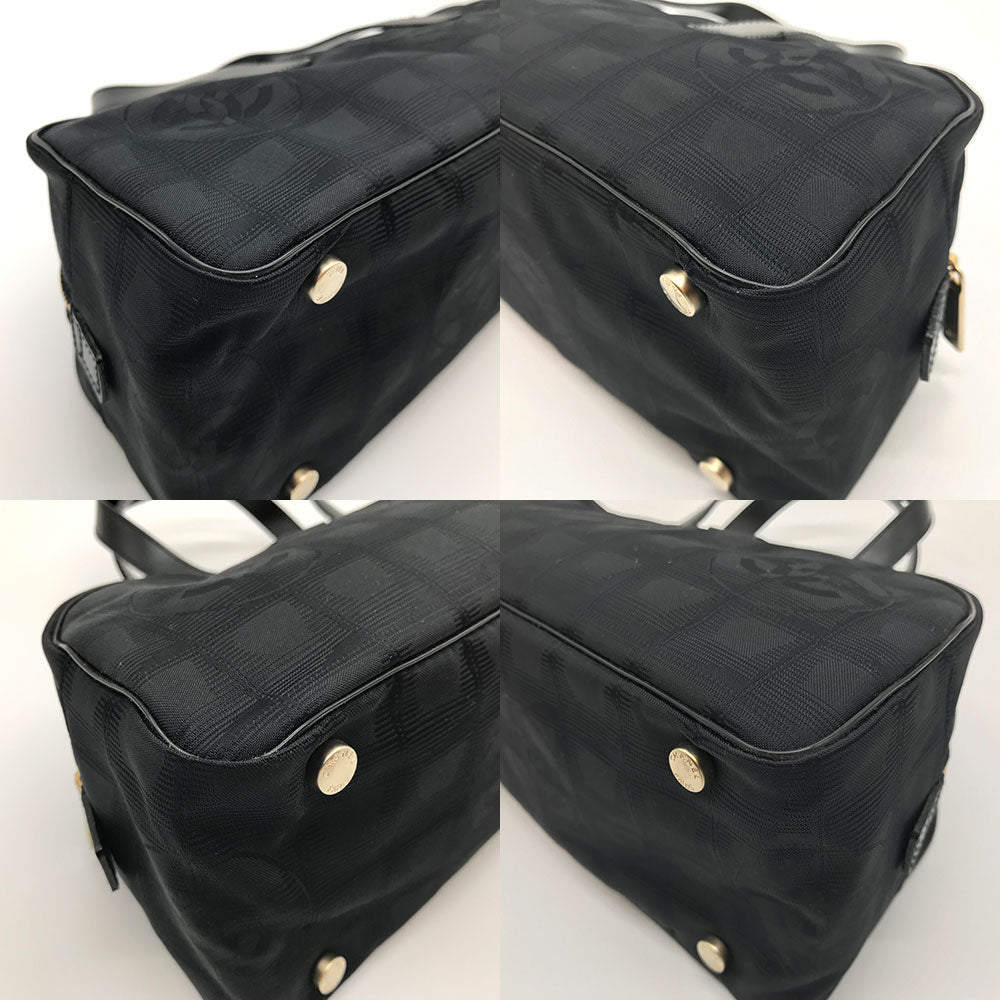 Chanel Nylon Jacquard Mini Boston Bag