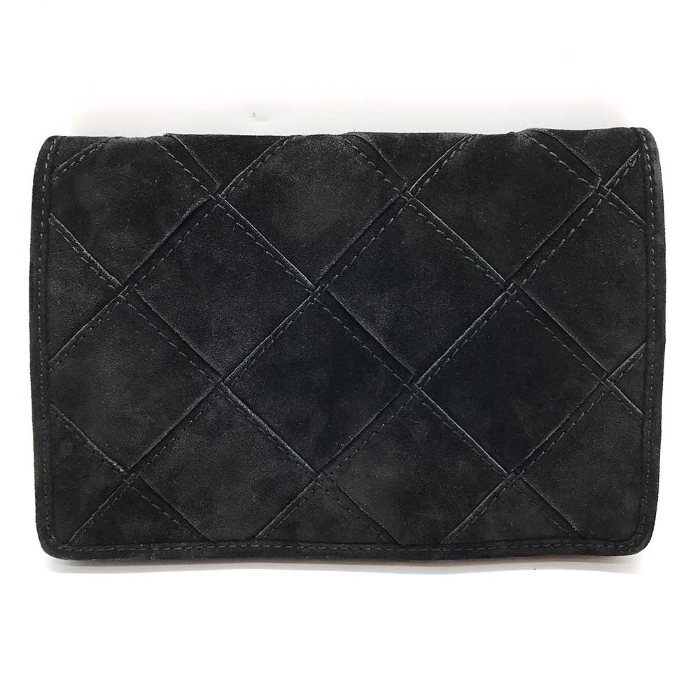 Bottega Veneta Suede Shoulder Bag Intrecciato