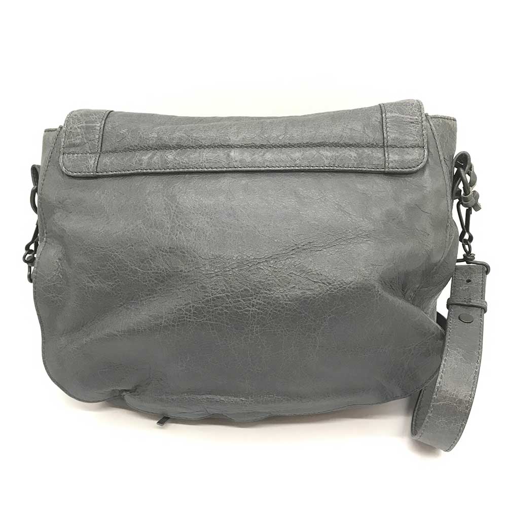 Balenciaga Leather Classic Neo Folk Shoulder Bag 285346