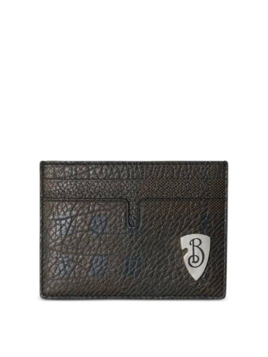 Burberry B Shield Card Wallet Slate