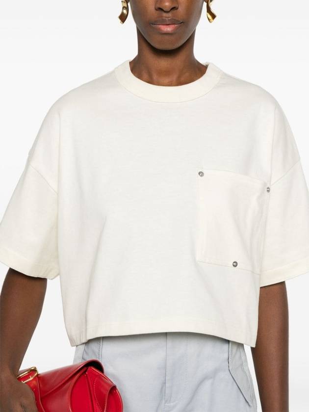 Bottega Veneta Crew Neck Pocket Short Sleeve T-Shirt White