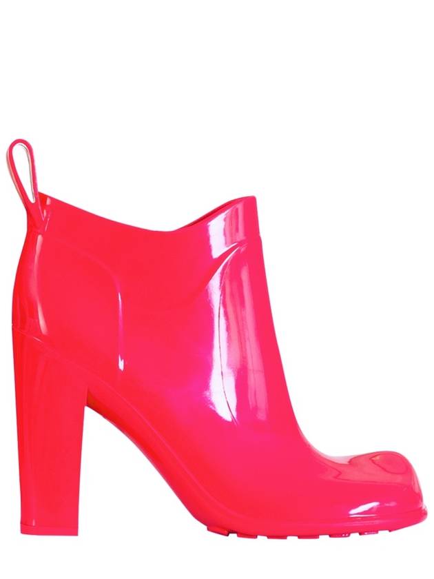 Bottega Veneta Shine Rubber Heel Chelsea Boots Lollipop