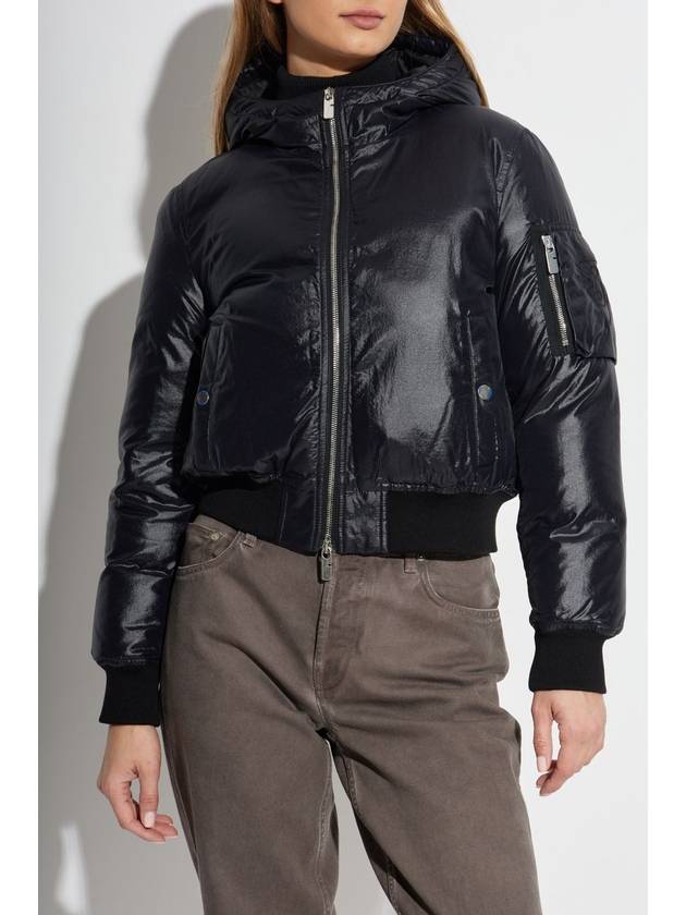 Burberry Burberry Hooded Down Jacket, Women's, Black