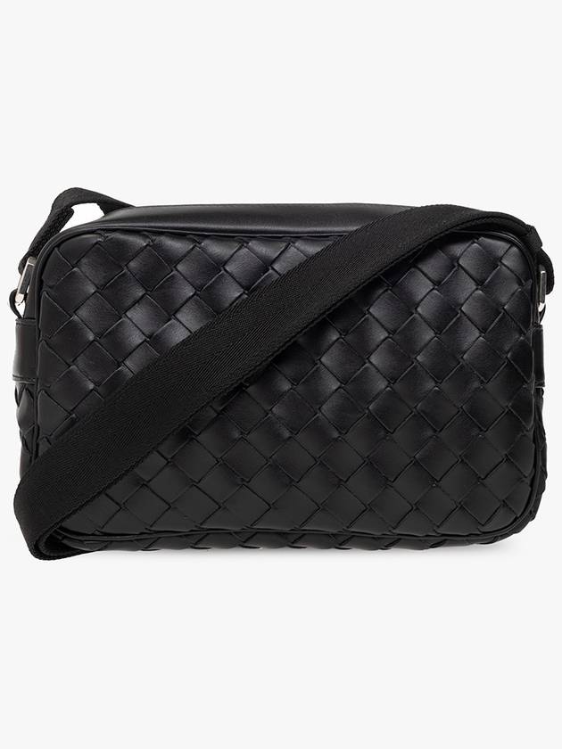 Bottega Veneta Classic Intrecciato Small Camera Cross Bag Black
