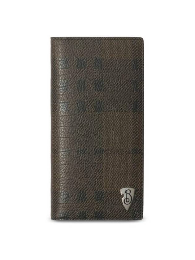 Burberry B Shield Bifold Long Wallet Slate