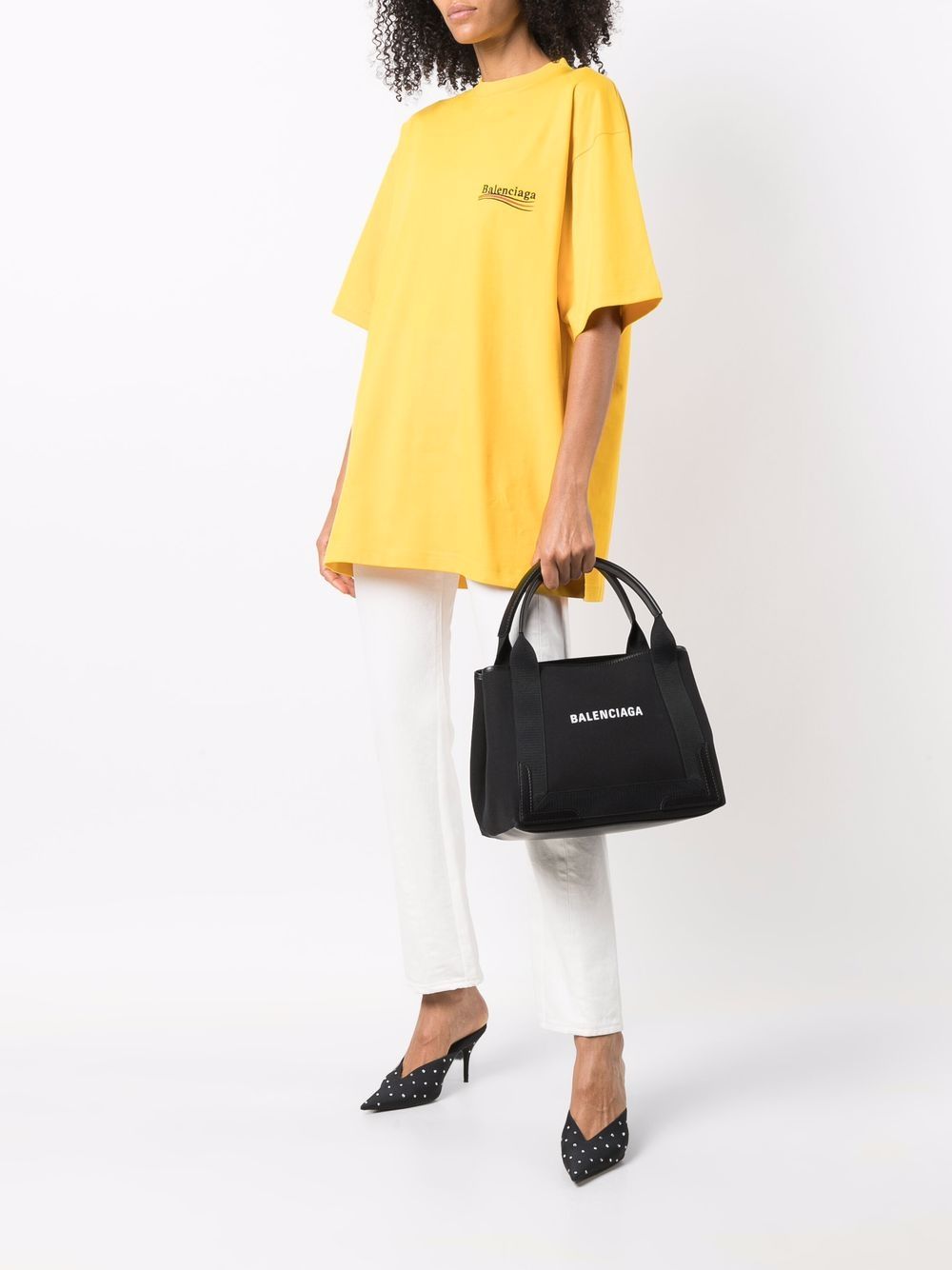 BALENCIAGA Mini Canvas Tote Handbag