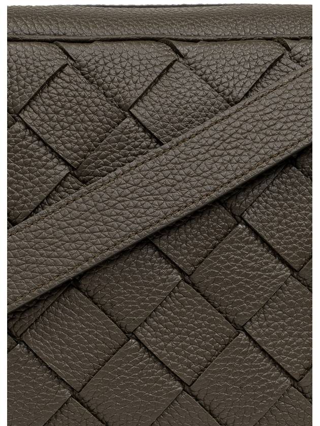 Bottega Veneta Intrecciato Medium Camera Cross Bag Khaki