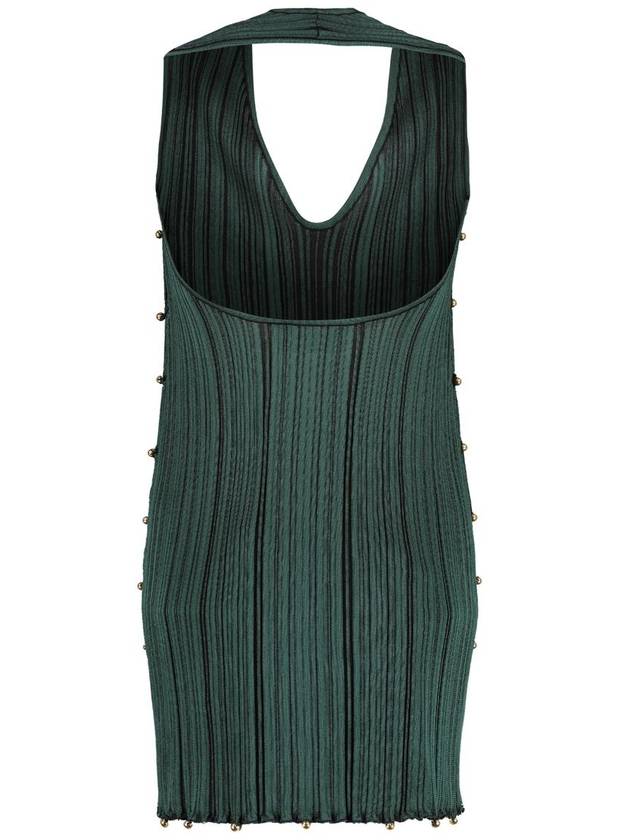 Bottega Veneta Dress With Open Back Women's Green