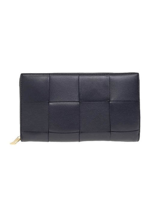 Bottega Veneta Intrecciato Zipper Around Long Wallet Space