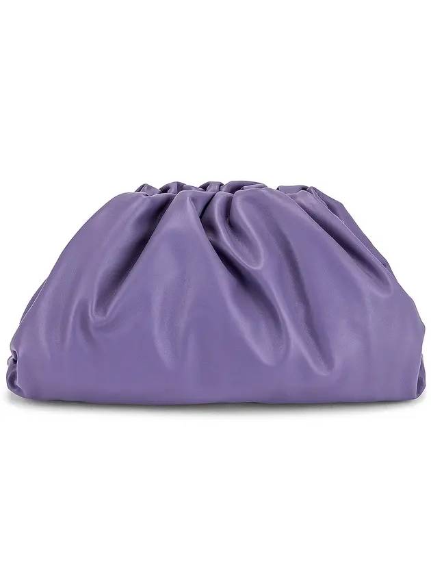 Bottega Veneta Napa Pouch Dumpling Clutch Bag Purple