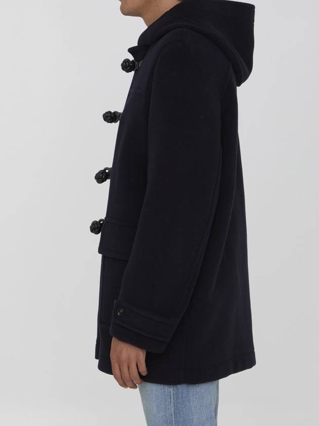 Bottega Veneta Knot Wool Duffel Coat Navy