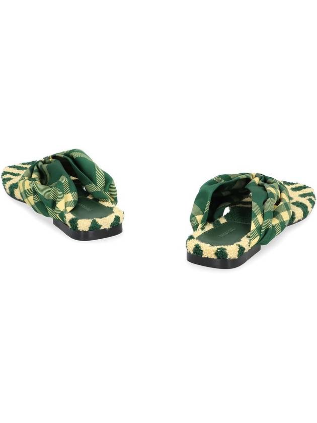 Burberry Check Pool flat slides 8080145