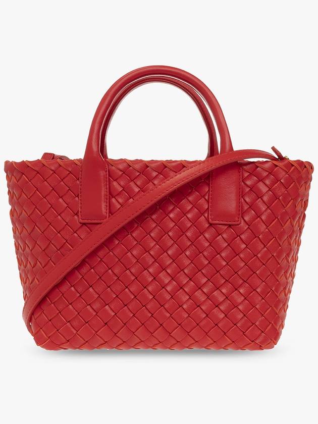 Bottega Veneta Bottega Veneta ‘Cabat Mini’ Shopper Bag, Women's, Red