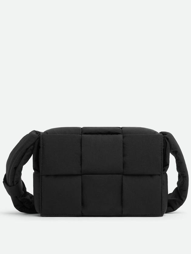 Bottega Veneta Cassette Padded Tech Small Cross Bag Black
