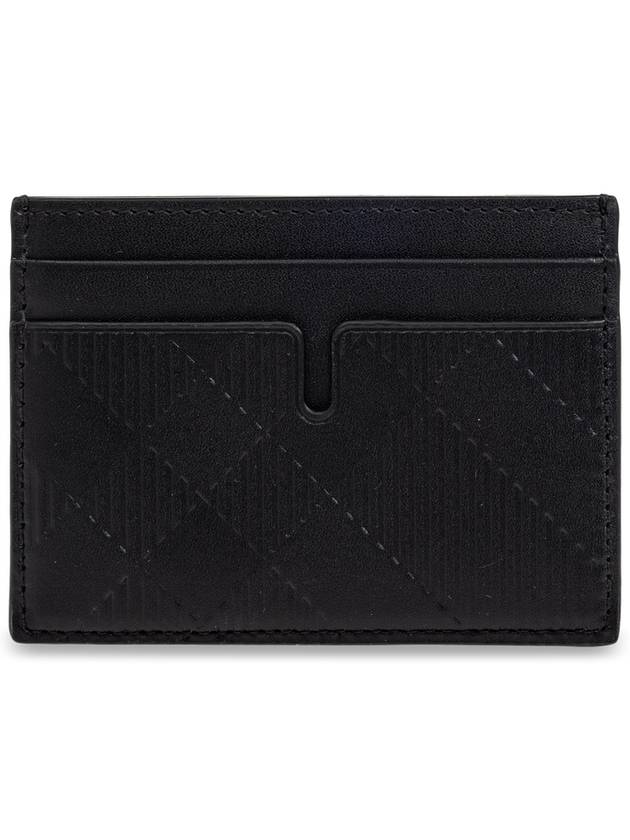 Burberry Burberry Leather Card Case Men s Black