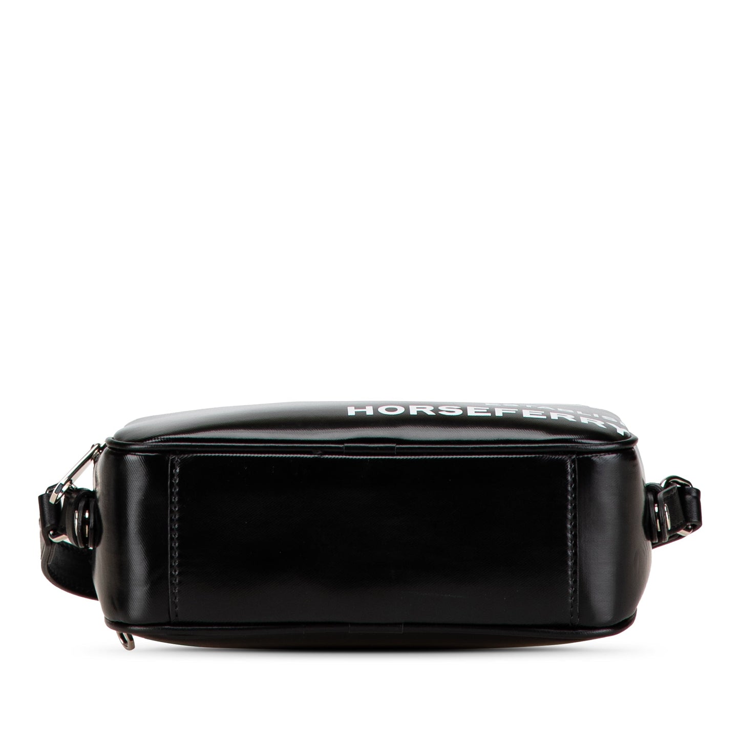 Black Burberry Micro Coated Canvas Horseferry Camera Bag