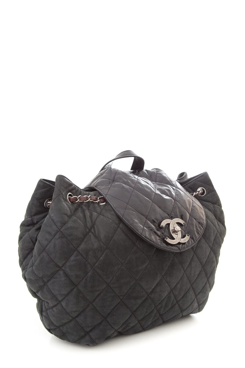 Chanel Black Quilted In The Mix Iridescent Backpack