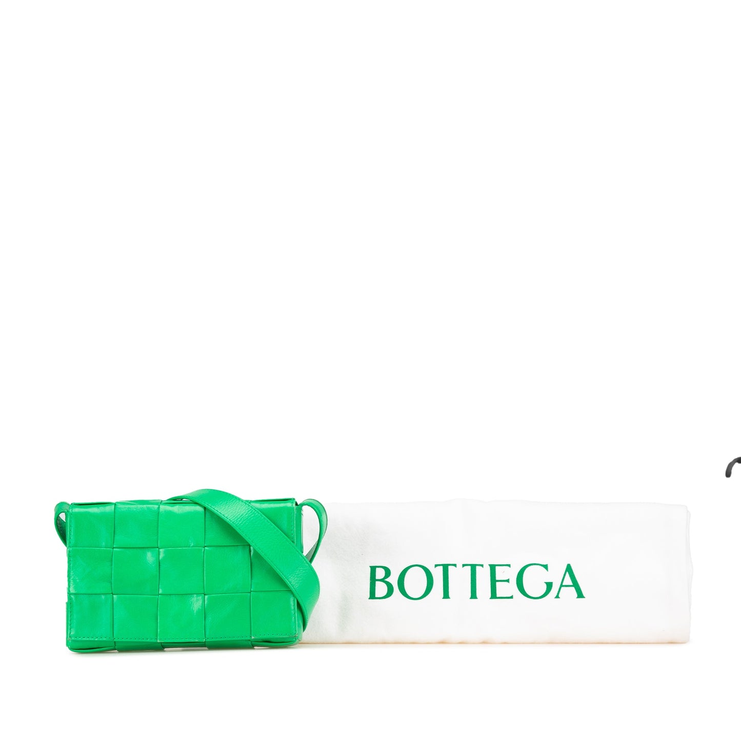Green Bottega Veneta Small Nappa Intrecciato Cassette Crossbody