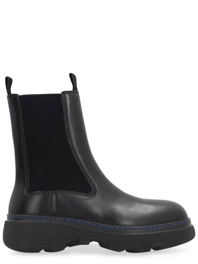 Burberry Creeper Leather Chelsea Boots Black