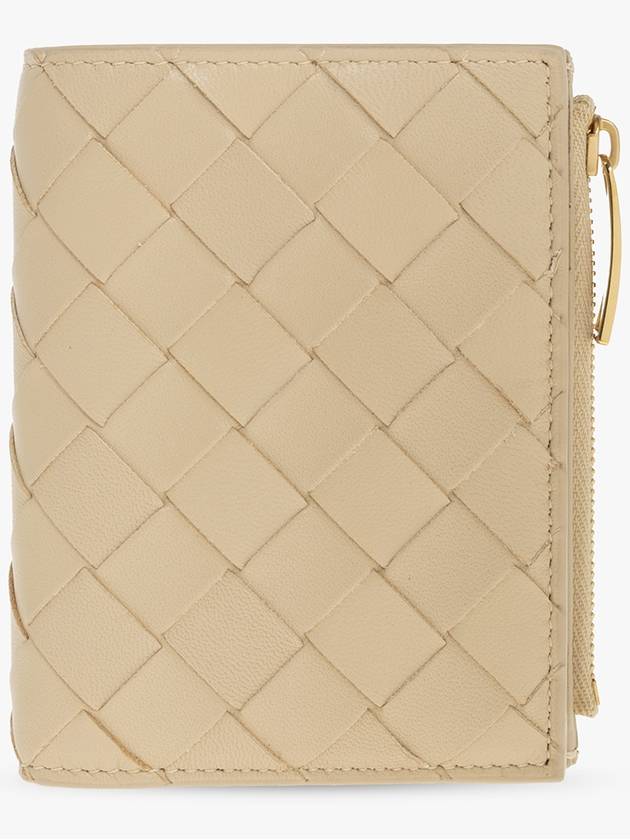 Bottega Veneta Bottega Veneta Leather Wallet, Women's, Beige
