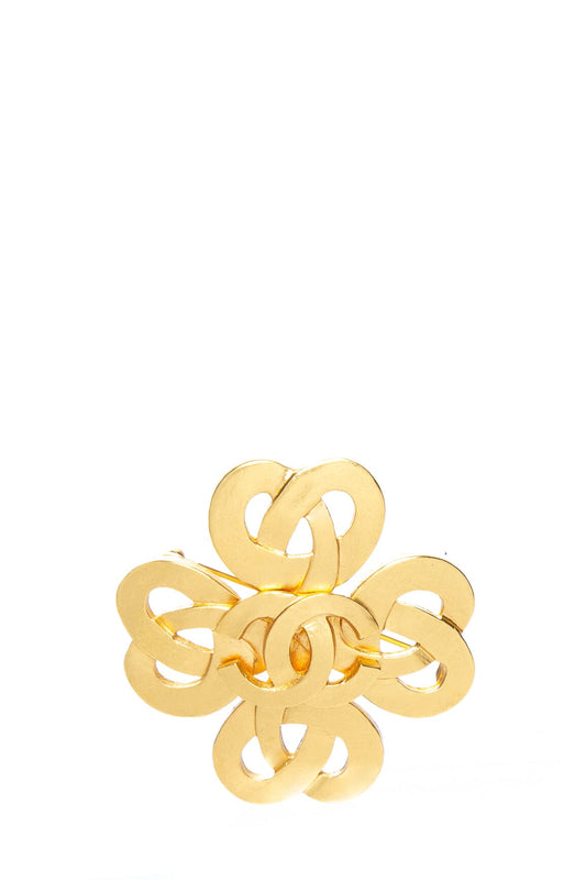 Chanel Vintage 1997 Spring Gold Brooch