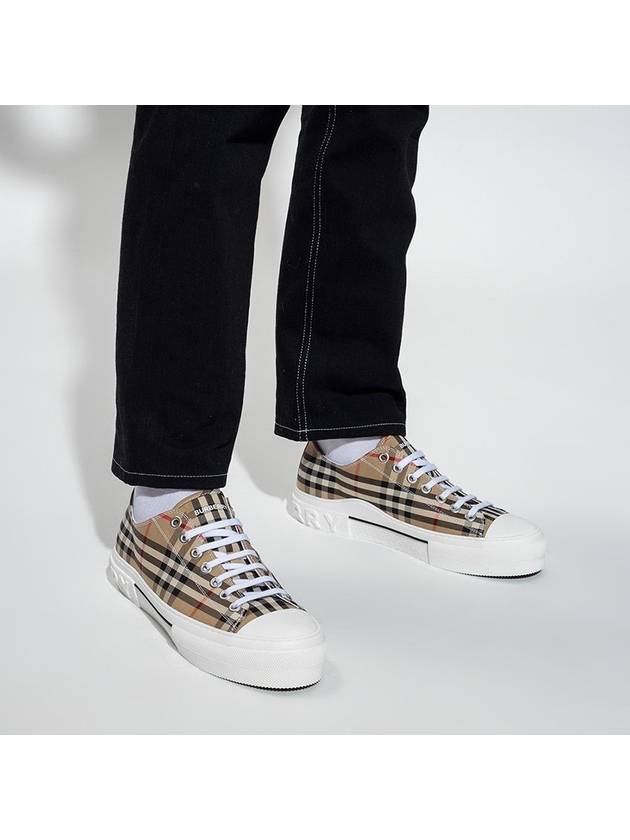 Burberry Vintage Check Cotton Sneakers Archive Beige