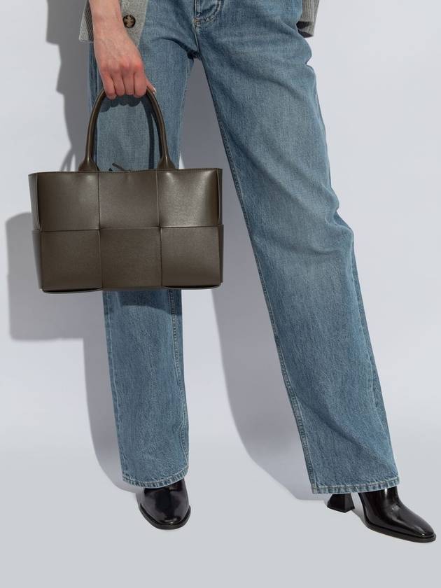 Bottega Veneta Arco Intrecciato Small Tote Bag Brown