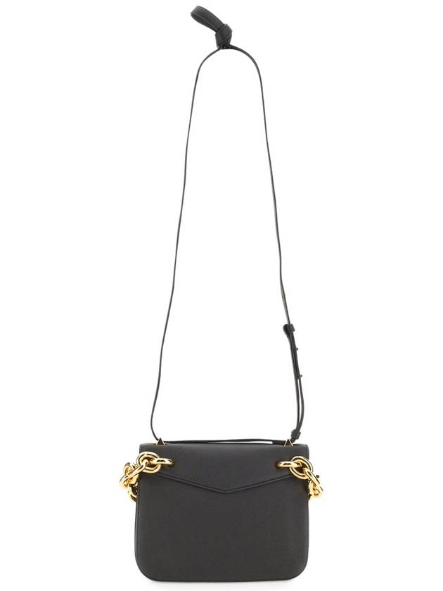 Bottega Veneta Mount Chain Envelope Small Shoulder Bag Black