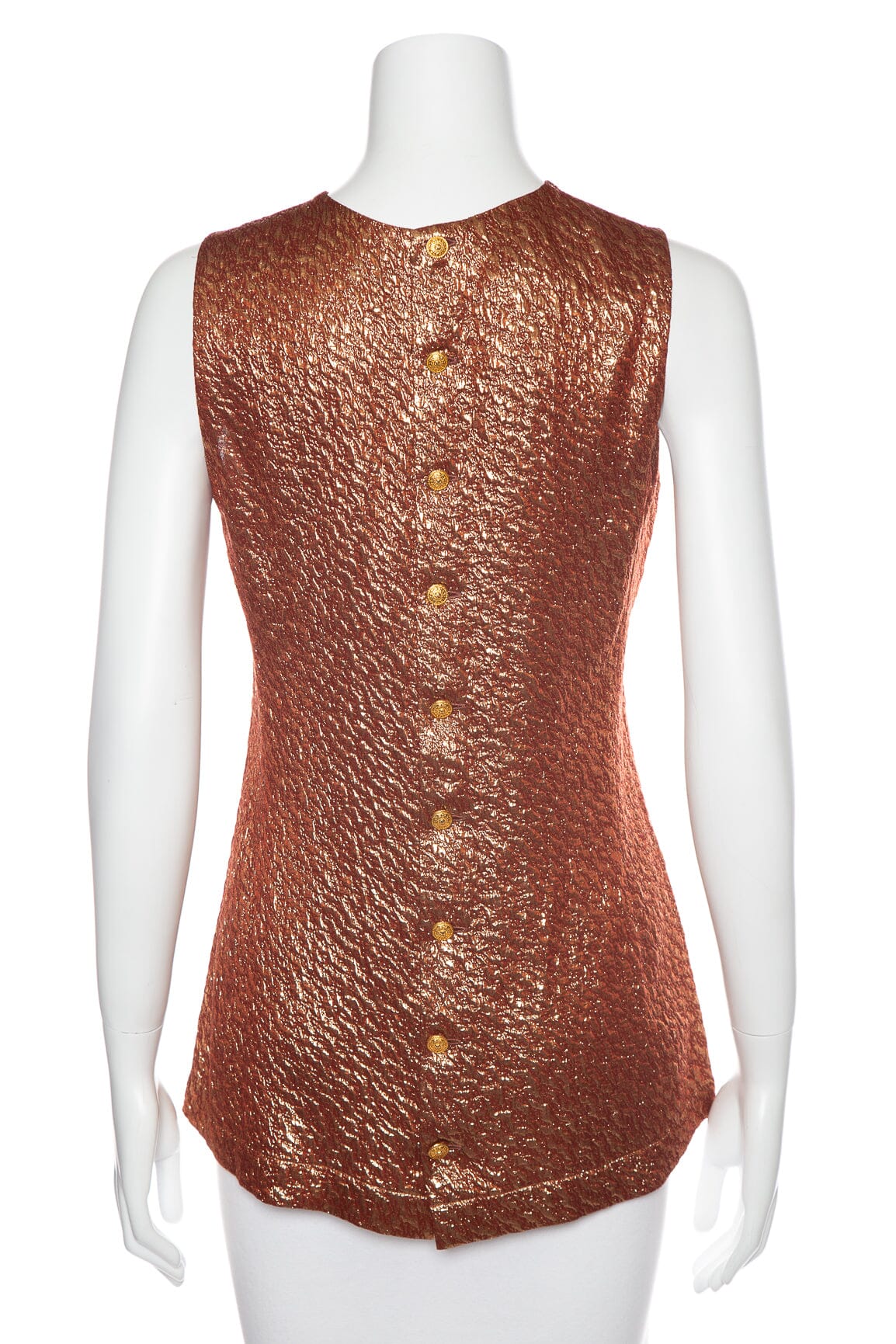 Chanel Vintage 1996 Red Shimmery Tank SZ 38