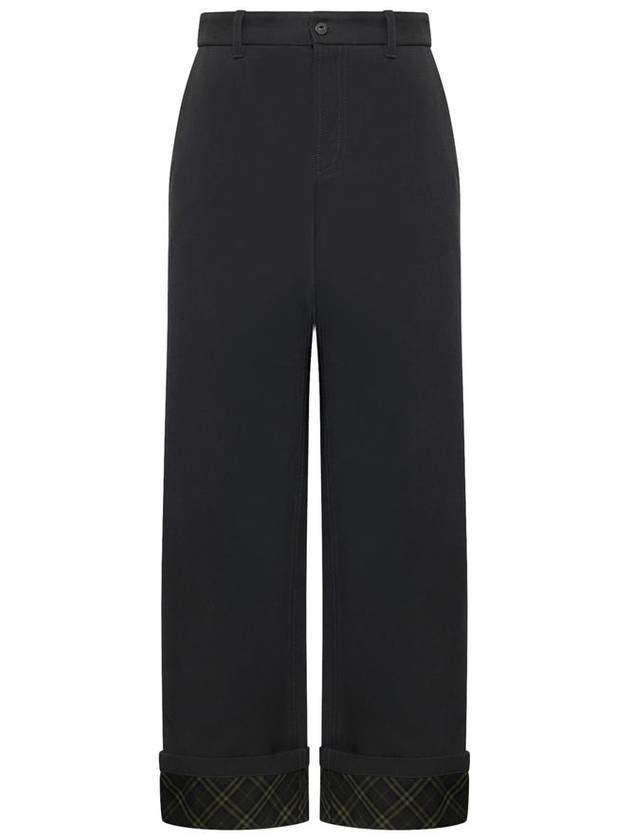 Burberry Cotton Carpenter Straight Pants Black