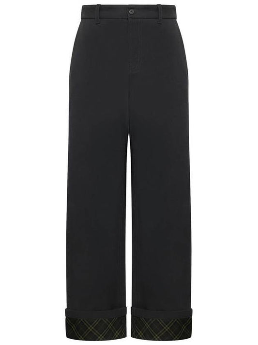 Burberry Cotton Carpenter Straight Pants Black