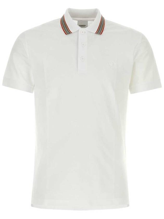 Burberry Cotton Polo Shirt White