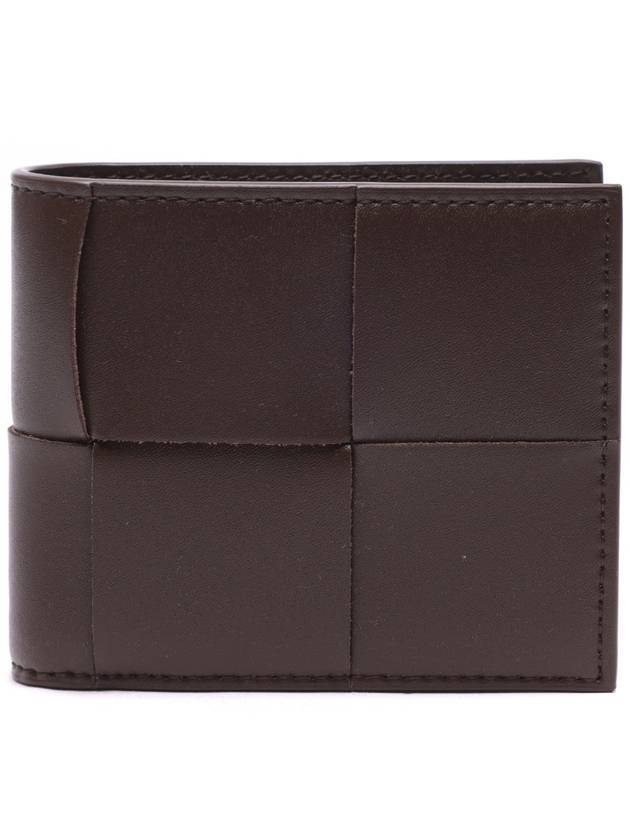 Bottega Veneta Intrecciato Coin Pocket Half Wallet Brown