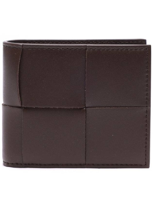 Bottega Veneta Intrecciato Coin Pocket Half Wallet Brown