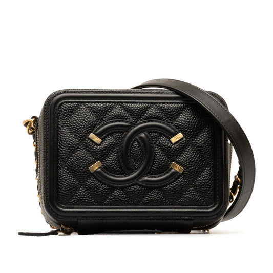 Chanel Caviar CC Filigree Chain Shoulder Bag