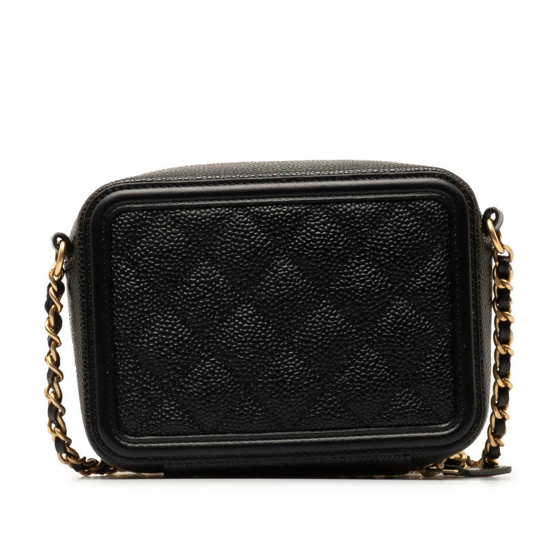 Chanel Caviar CC Filigree Chain Shoulder Bag