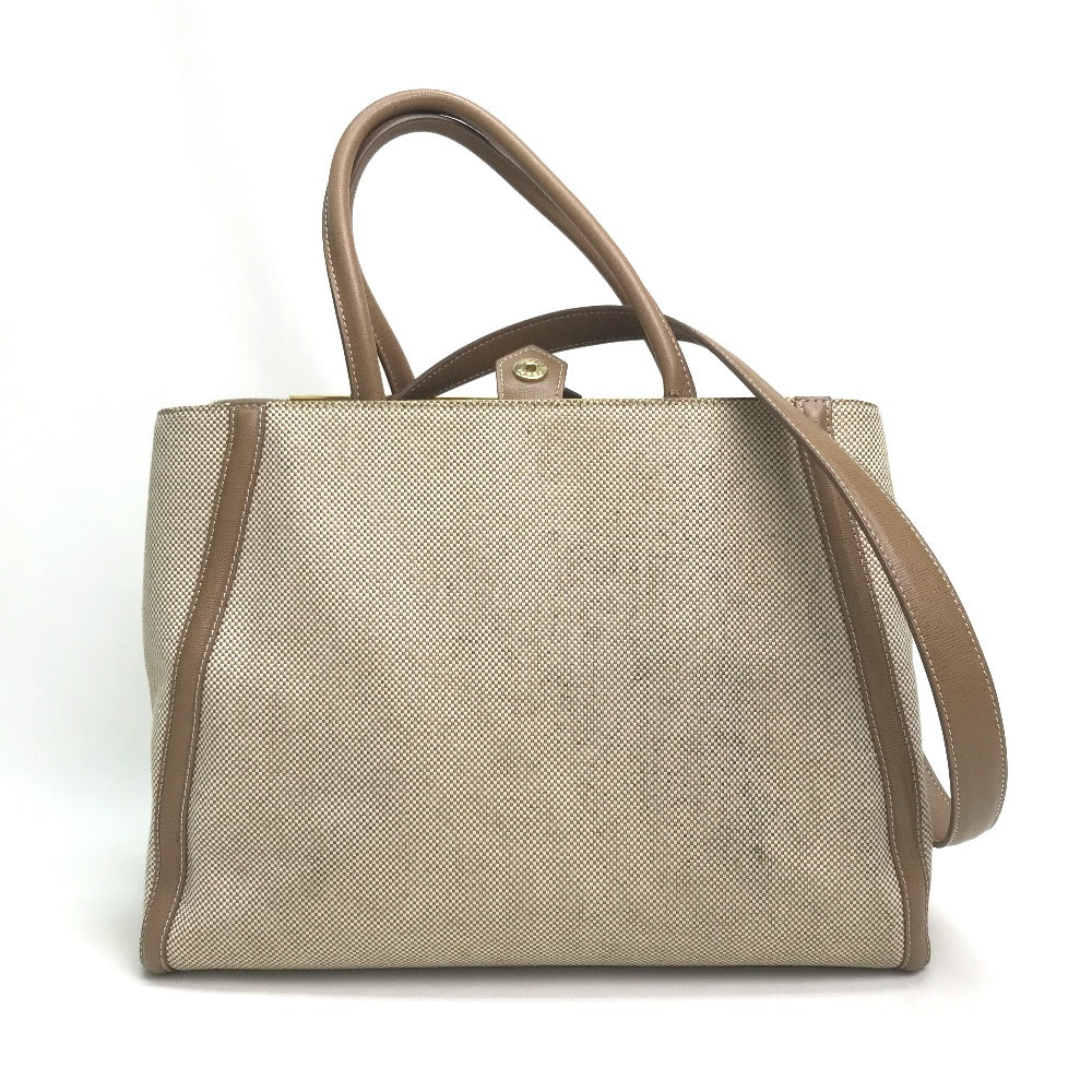 FENDI Handbag 8BH250 Canvas / leather Brown To joule Women