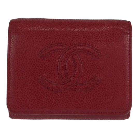 Chanel Caviar Skin Trifold Wallet