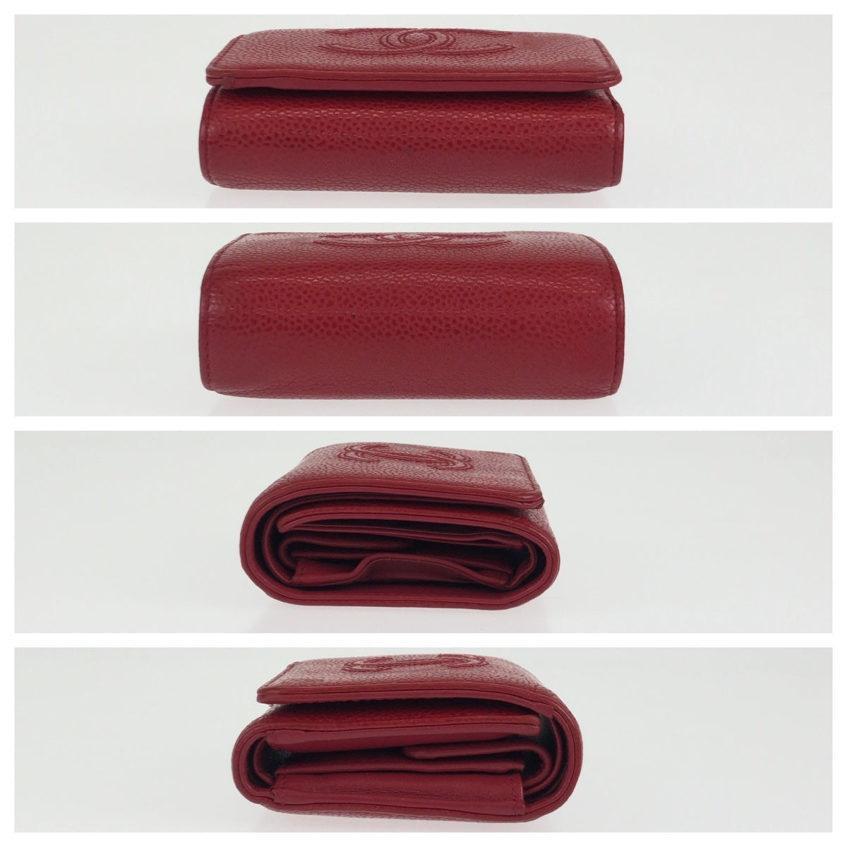 Chanel Caviar Skin Trifold Wallet