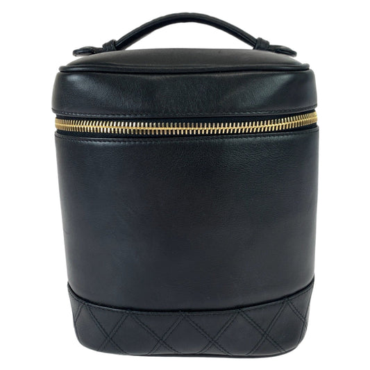 Chanel Vintage Coco Mark Lambskin Vanity Bag