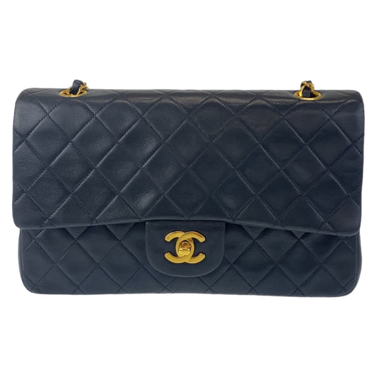 Chanel Vintage Matelasse Double Flap Lambskin Shoulder Bag