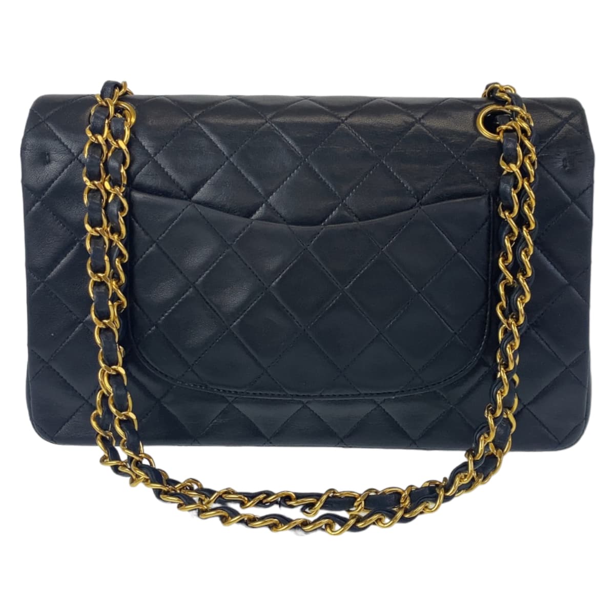 Chanel Vintage Matelasse Double Flap Lambskin Shoulder Bag