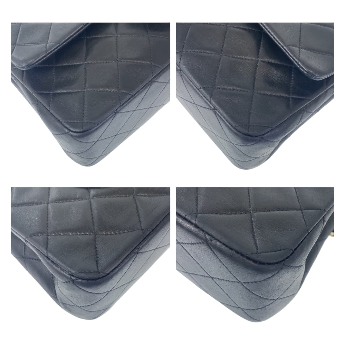 Chanel Vintage Matelasse Double Flap Lambskin Shoulder Bag