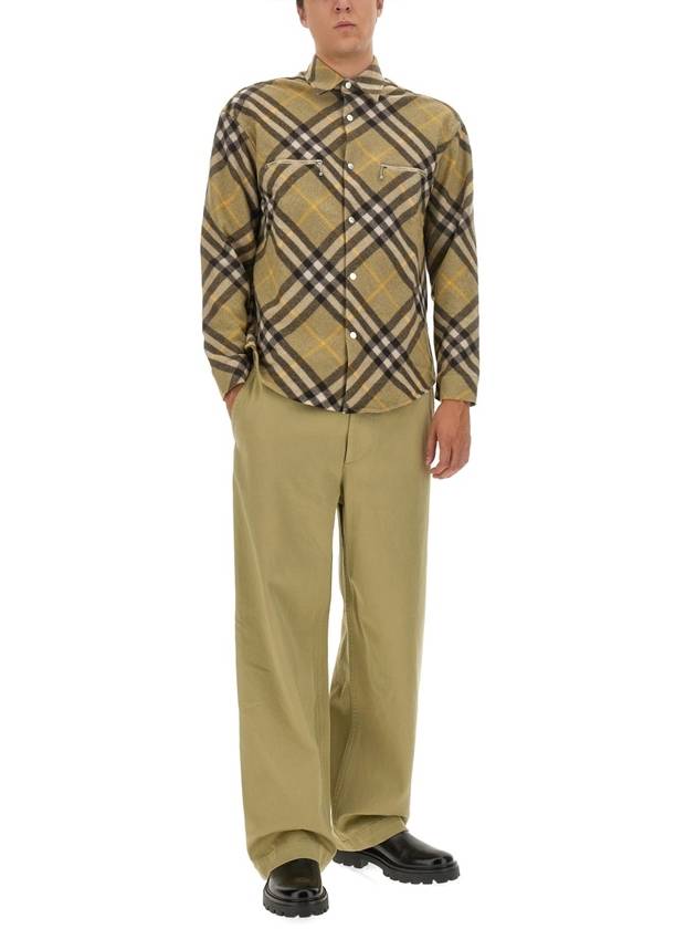 Burberry Wide Leg Cotton Twill Trousers 8076646 B0080784191